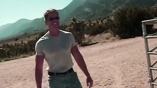 Turned On big boobed hoe gets twat nailed by muscular stud into the irresistible public