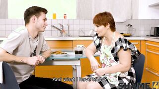 SHAME4K. Lewd Nadin Keddo offer a bj and makes love into the kitchen