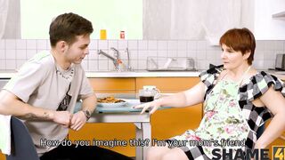 SHAME4K. Lewd Nadin Keddo offer a bj and makes love into the kitchen