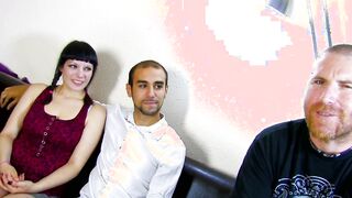 French amateur lovers does their first casting scene
