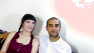French amateur lovers does their first casting scene