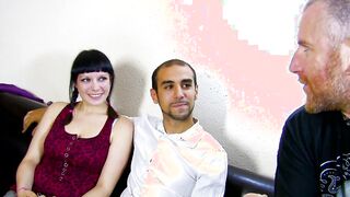 French amateur lovers does their first casting scene