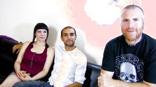 French amateur lovers does their first casting scene