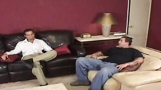 Amazingly Hot blonde bimbo with a thick body gets her snatch rocked by 2 men
