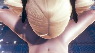 Genshin Impact Animated - point of view Fischl Fellatio and cum at her face - Japanese chinese Manga Cartoon Game Porn