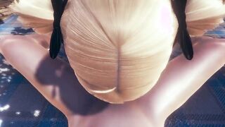 Genshin Impact Animated - point of view Fischl Fellatio and cum at her face - Japanese chinese Manga Cartoon Game Porn