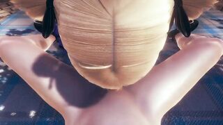 Genshin Impact Animated - point of view Fischl Fellatio and cum at her face - Japanese chinese Manga Cartoon Game Porn