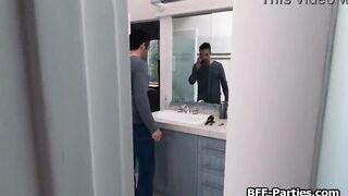 Pranking cuties sharing dick inside foursome