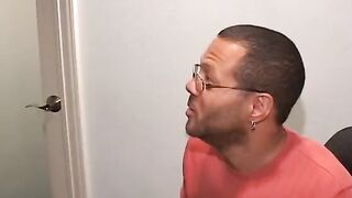 2 ebony men banged the mouth and snatch of this thick dark haired Hot cougar