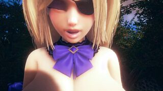 Genshin Impact Animated - pov Fischl cowgirl fucking - Japanese eastern Manga Hentai Game Porn