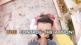 point of view - Dirty fruit oral sex demo leads to point of view sex with Ursula