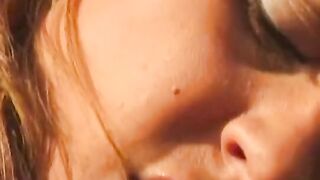 Superior women loves to blow long penis and to take it deep throat in her soak hole