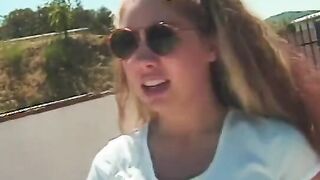 Hottie Goddess with nice round butt gets her twat licked from the back
