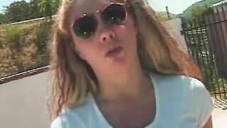 Hottie Goddess with nice round butt gets her twat licked from the back