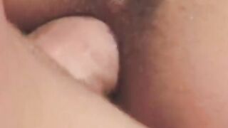 Hung stud buries his rough dick in hot coeds soak snatch from behind
