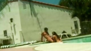sexy cuttie loving as a long pole penetrated soak twat outdoor