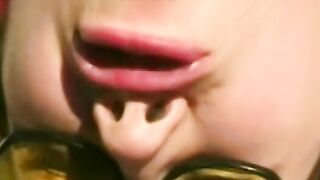 Perfect sexy Enjoying it as her soak vagina is boned rough by a long penis