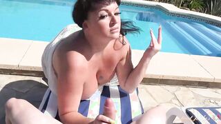 AuntJudysXXX - Big Boobed milf Devon Breeze Fucks the Pool Dude