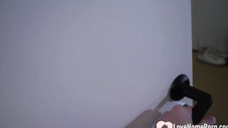 Inked blonde munches on my meat pole