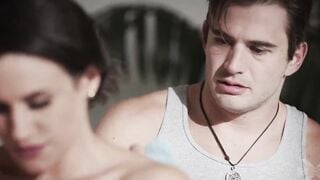 Freaky huge breasts stepmom seduced stepson very badly