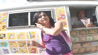 Ashli Orion gets teenage dark haired gets banged! by the ice