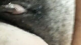 Curvy n Big Boobed African Hottie Masturbating into a Outdoors Restroom