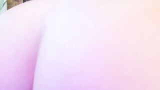unshaved cunt 19 yo sex toy into butt close up