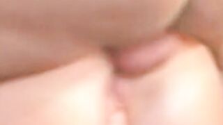 Dude fucks big titted beauty inside pink panties into the living room