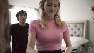 Teenage Young cunt with mouth banged rough by brother