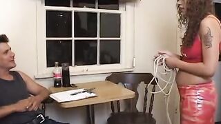 Randy bitch gets her cunt boned after blowing cock then squirted with cum