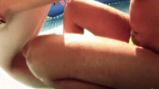 Spreading the tiny titty lesbians butt before her cunt gets glass sex toy penetrated