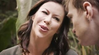 Lusty huge breasts stepmom banged! rough by son