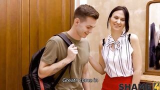 SHAME4K. Sex with friends stepson is better for mom than any problems
