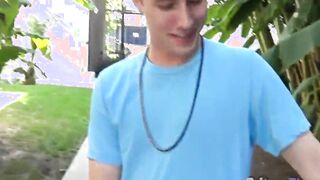 Dick tugging 19 year old Britney Blue takes cock inside her snatch