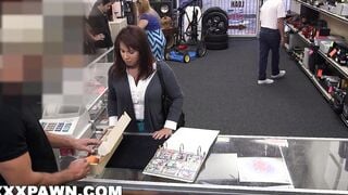 XXX PAWN - Desperate mom Sells Her Hubby's Baseball Cards For Bail Cash