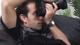 Fellow wanted to perpetuate his intercourse with big titted dark hair but sluts was so beauty so he