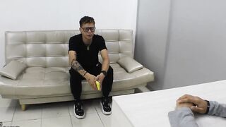 Inside casting I fucked a stranger until I finish on her tasty buttocks
