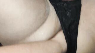 The blonde gets anal with a long african dick, and then fisting into her butt, while