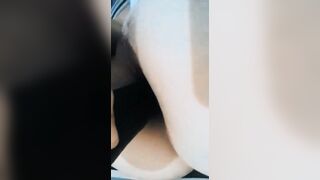 Sexsual white women likes to play with consolation on her huge butt, wiggling very lovely, Mirelladelicia