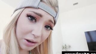 Cutie 18 Yo Unwind Her Stepgrandpa Into Exchange For Money (Sia Lust)