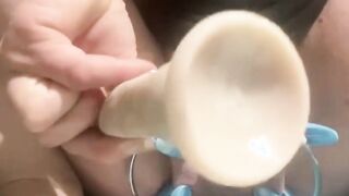 Vagina Pumped with kong and toy