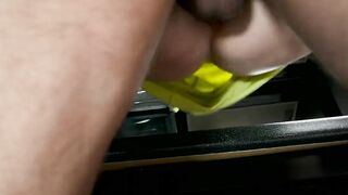Nailed big titted blonde inside the booty inside the kitchen