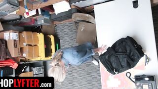 Shoplyfter - Thin Blonde hot Emma Hix Give Her Cunt To Security Officer To Got Out