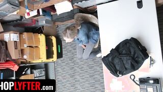 Shoplyfter - Thin Blonde hot Emma Hix Give Her Cunt To Security Officer To Got Out