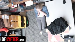 Shoplyfter - Thin Blonde hot Emma Hix Give Her Cunt To Security Officer To Got Out