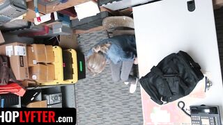 Shoplyfter - Thin Blonde hot Emma Hix Give Her Cunt To Security Officer To Got Out