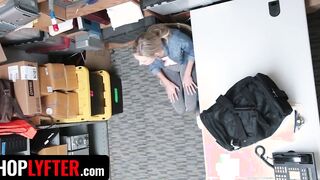 Shoplyfter - Thin Blonde hot Emma Hix Give Her Cunt To Security Officer To Got Out
