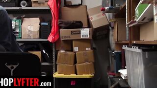 Shoplyfter - Thin Blonde hot Emma Hix Give Her Cunt To Security Officer To Got Out