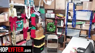 Shoplyfter - Passionate Red Head Thief Krystal Orchid Gets On Her Knees And Swallows Big Jizzed