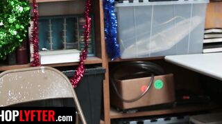 Shoplyfter - Passionate Red Head Thief Krystal Orchid Gets On Her Knees And Swallows Big Jizzed
